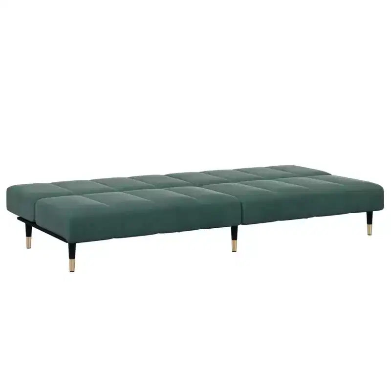vidaXL Canapé convertible 2 places avec repose-pieds, lit de salon en velours