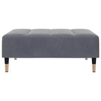 vidaXL Canapé convertible 2 places avec repose-pieds, lit de salon en velours