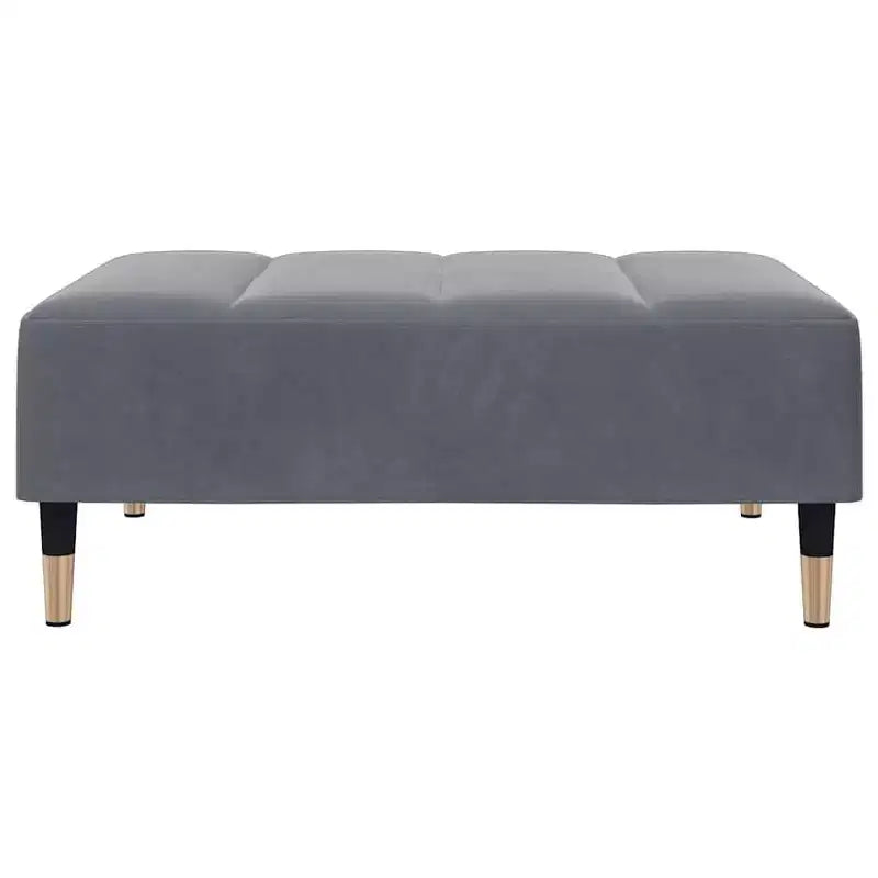 vidaXL Canapé convertible 2 places avec repose-pieds, lit de salon en velours