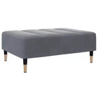 vidaXL Canapé convertible 2 places avec repose-pieds, lit de salon en velours