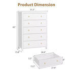 Commode avec 4/5 tiroirs, table de chevet avec poignées dorées, grande armoire de rangement pour chambre à coucher, chambre d'enfant, salon, placard, blanc