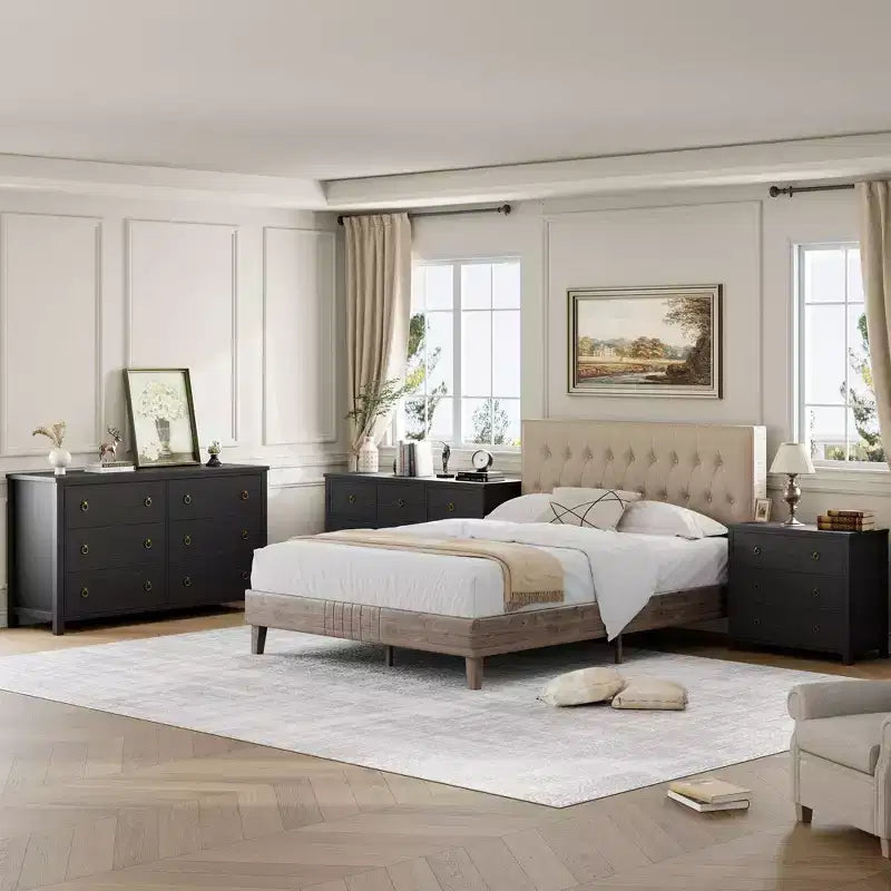Commode avec 4/5 tiroirs, table de chevet avec poignées dorées, grande armoire de rangement pour chambre à coucher, chambre d'enfant, salon, placard, blanc