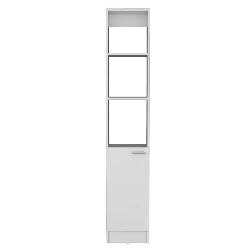 Meuble de Rangement de Salle de Bain Okak avec 6 Étagères, Meuble de Rangement Fin avec Étagère Réglable pour Salle de Bain, Salon, Cuisine