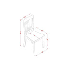 Ensemble de salle à manger rond pour cuisine - Table de 42 pouces et 4 chaises - Ensemble de table de salle à manger