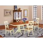 Ensemble table et chaises de salle à manger - Table de cuisine pour 6 à 8 personnes - Style ferme moderne