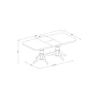 Ensemble table et chaises de salle à manger - Table de cuisine pour 6 à 8 personnes - Style ferme moderne