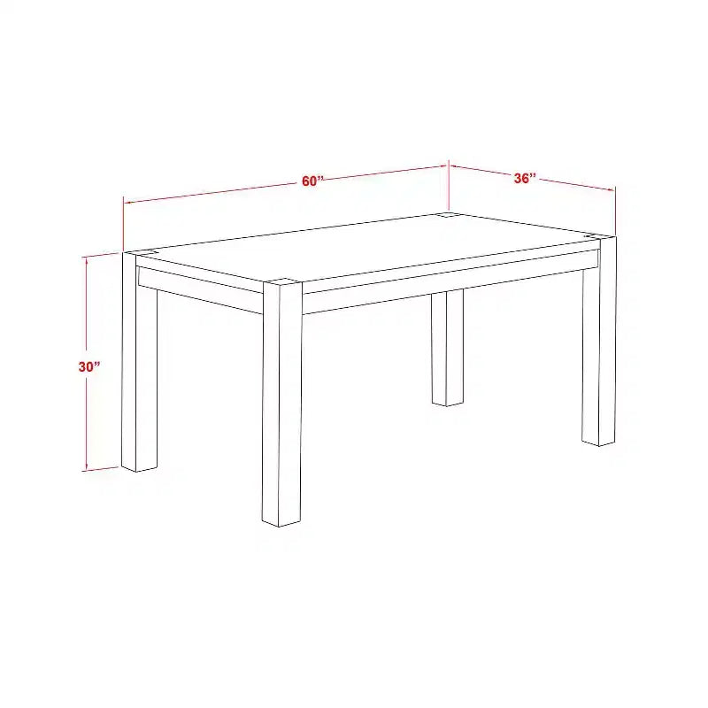 Table de salle à manger HomeStock 7 pièces avec plateau en bois massif et finition en chêne naturel et 6 chaises Parson