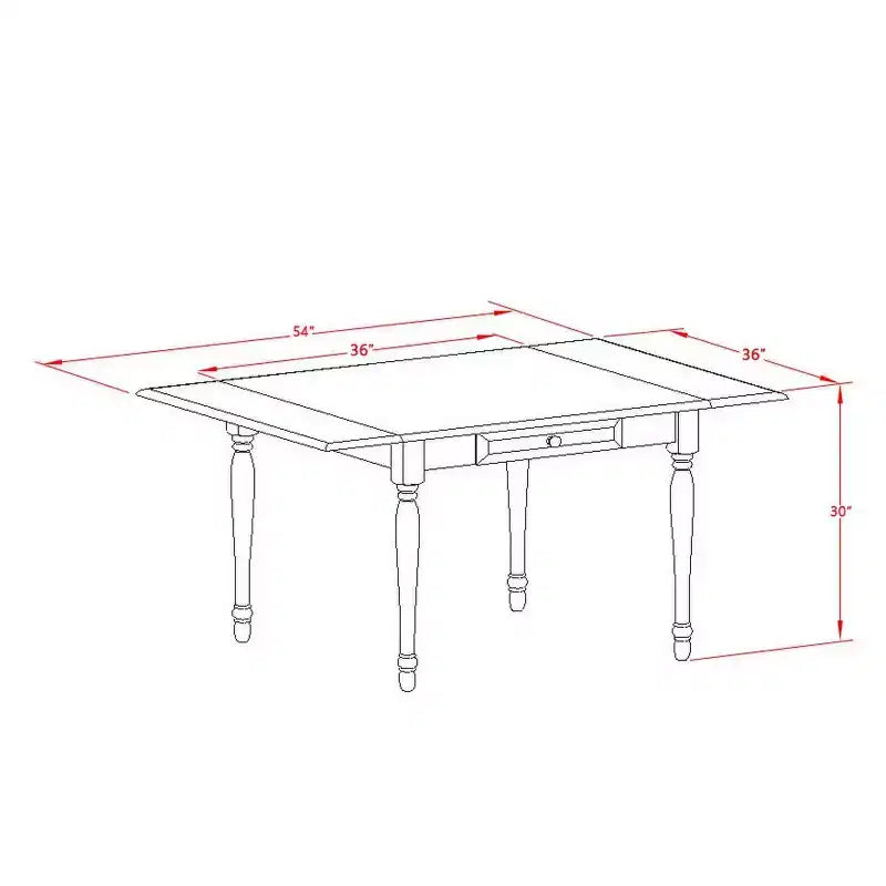 Ensemble de salle à manger 3 pièces HomeStock, dessus en bois massif finition blanc lin, avec table à rallonges