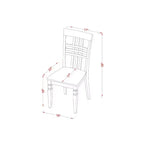 Ensemble de salle à manger 3 pièces HomeStock, dessus en bois massif finition blanc lin, avec table à rallonges