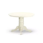 Ensemble de salle à manger du Sud-Ouest 5 pièces Table ronde et chaises - Table de 42 pouces, design à lattes verticales