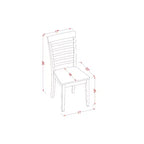 Salle à manger "Cottage Côtier" - Table et chaises 7 pièces - Table rectangulaire 40x78 pouces