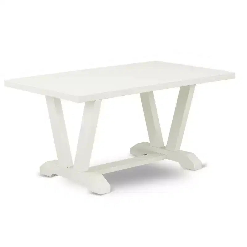 Ensemble de salle à manger HomeStock 5 pièces, table avec plateau en bois massif finition chêne naturel et 4 chaises