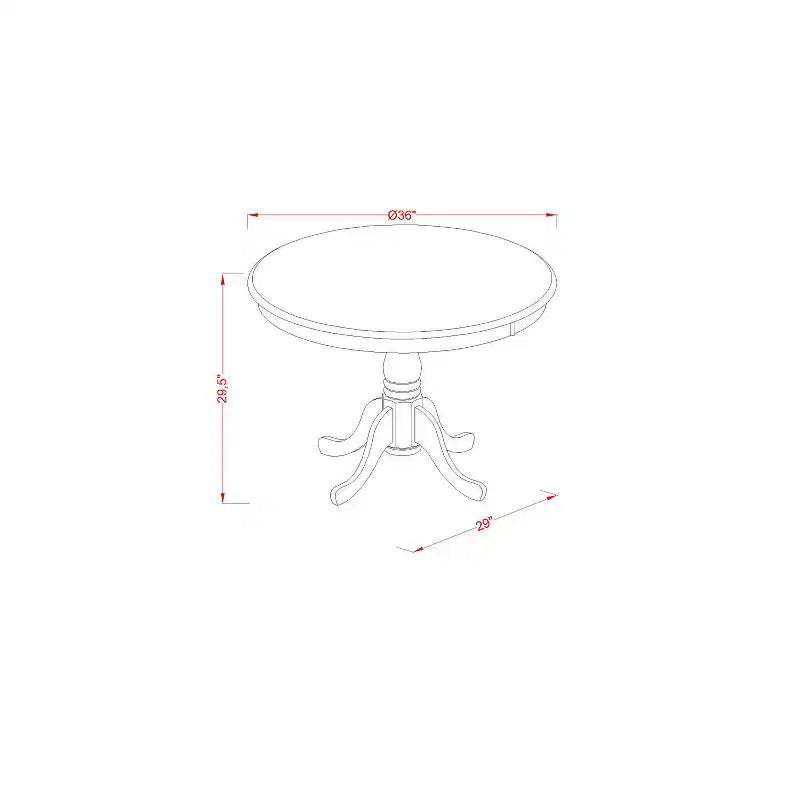 Ensemble Table et Chaises Rondes de Cuisine - Table avec 2 Chaises - Ensemble Bistro pour Petits Espaces