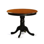 3-Piece Black and Cherry Finish Solid Wood Top - Dining Room Set - Seats 4