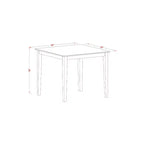 Ensemble table haute de bar - Table de bistrot et chaises - Mobilier de salle à manger moderne