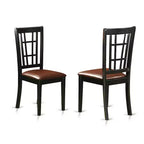 Ensemble de salle à manger du Sud-Ouest 5 pièces Table et chaises - Meubles de cuisine de style ferme moderne