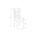 Ensemble de salle à manger du Sud-Ouest 5 pièces Table et chaises - Meubles de cuisine de style ferme moderne