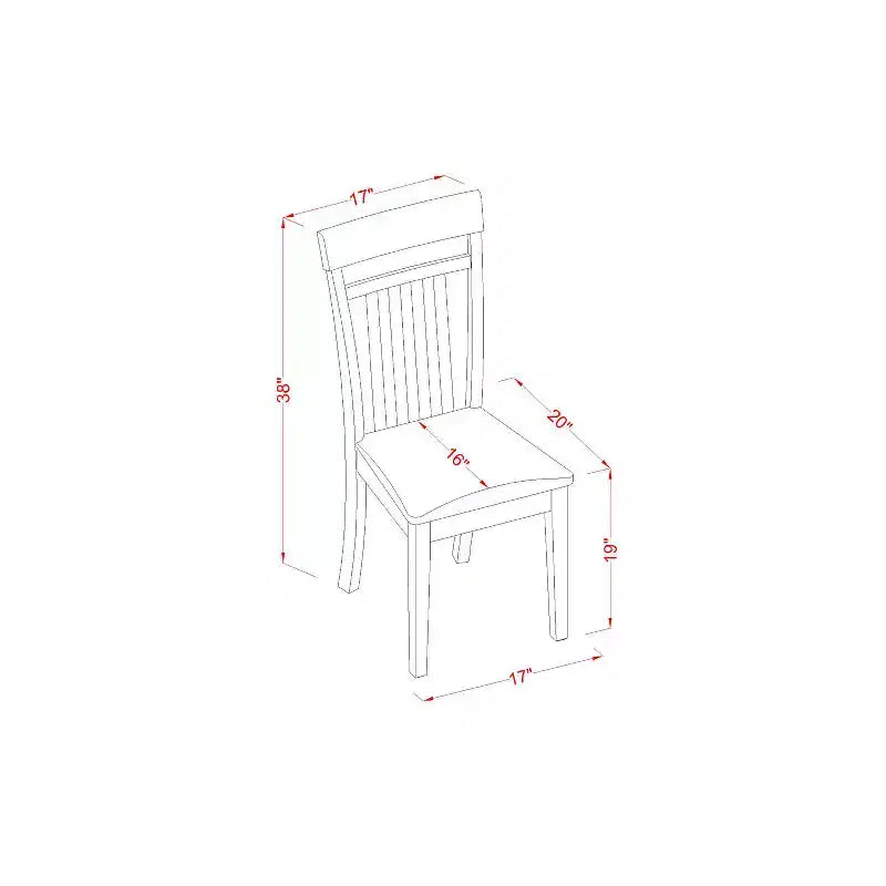 Ensemble de dînette - Table de cuisine et chaises - Petite salle à manger - Design moderne