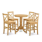 Kitchen Table Set - Counter Height Table & 4 Chairs - Elegant Dinette Set for Small Spaces