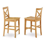 Ensemble table de cuisine - Table hauteur comptoir et 4 chaises - Élégant ensemble dînette pour petits espaces