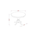 Ensemble table de cuisine - Table hauteur comptoir et 4 chaises - Élégant ensemble dînette pour petits espaces