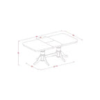 Ensemble de salle à manger du sud-ouest - Table et chaises - Ensemble de cuisine moderne