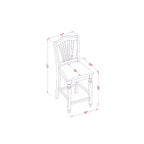 Ensemble de salle à manger hauteur comptoir - Table de bar et 4 chaises - Ensemble de cuisine moderne