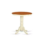 Ensemble de salle à manger hauteur comptoir - Table et 4 chaises - Style bohème moderne - Table ronde et design élégant