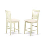 Ensemble de salle à manger hauteur comptoir - Table et 4 chaises - Style bohème moderne - Table ronde et design élégant