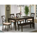 Ensemble de salle à manger nordique - Table rectangulaire et chaises - Ensemble de cuisine moderne