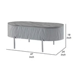 Table basse Royal Hampton, gris brillant, métal chromé, bois gris, 119 cm