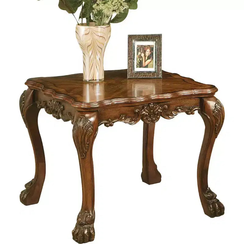 Table d'appoint Royal Hampton avec un tiroir et une étagère, noire
