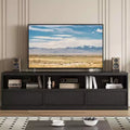 70 inch TV Stand for 80 TVs, Mid Century Modern Entertainment Center with Storage Drawer & Open Shelves, Wood Media Console Cabinet for Living Room