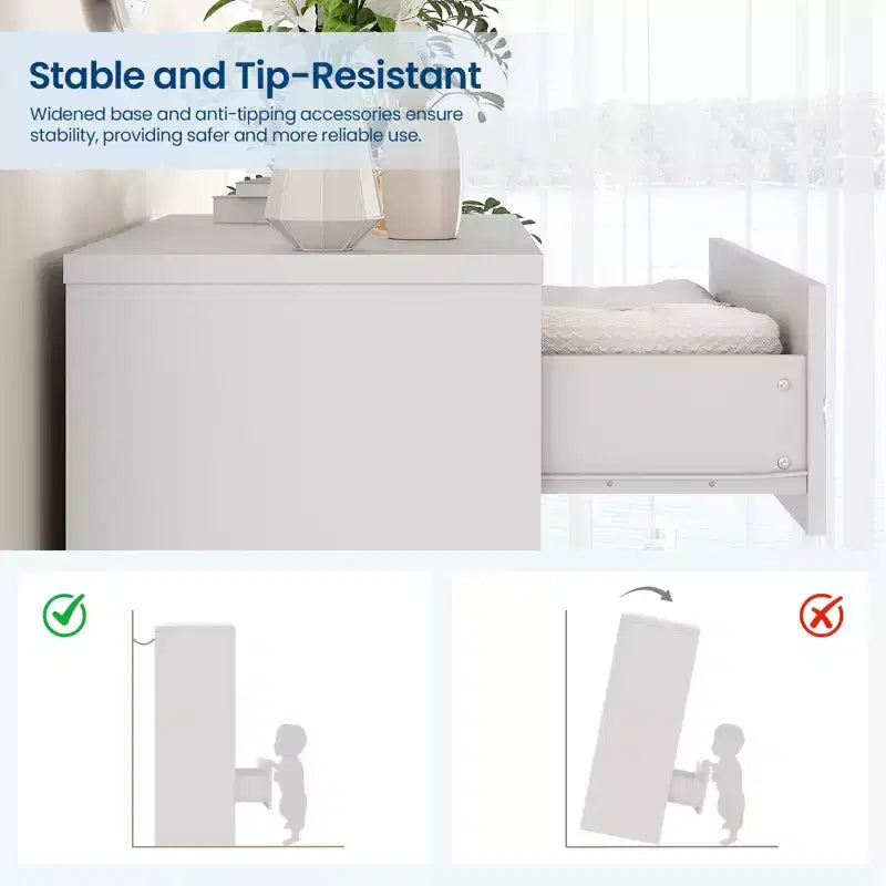 Commode à 4 tiroirs, chiffonnier, unité de rangement haute avec poignées dorées, petite commode pour chambre, salon, placard