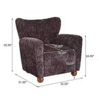Christopher Knight Home Ember Fauteuil d'appoint contemporain rembourré à dossier haut