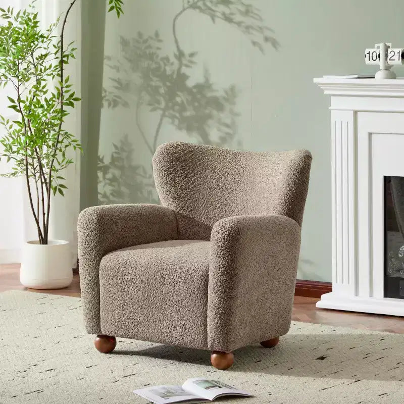 Christopher Knight Home Ember Fauteuil d'appoint contemporain rembourré à dossier haut