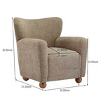 Christopher Knight Home Ember Fauteuil d'appoint contemporain rembourré à dossier haut