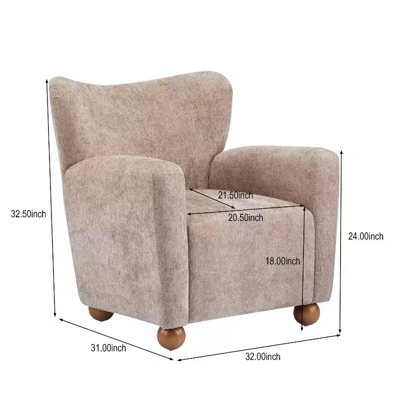 Christopher Knight Home Ember Fauteuil d'appoint contemporain rembourré à dossier haut