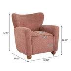 Christopher Knight Home Ember Fauteuil d'appoint contemporain rembourré à dossier haut