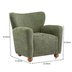 Christopher Knight Home Ember Fauteuil d'appoint contemporain rembourré à dossier haut