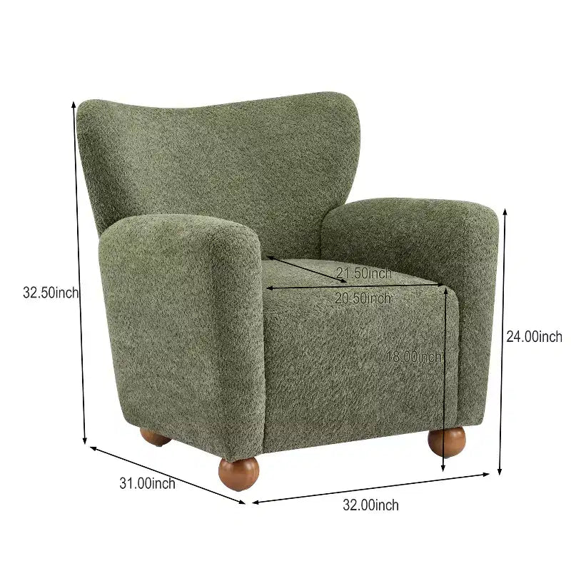 Christopher Knight Home Ember Fauteuil d'appoint contemporain rembourré à dossier haut