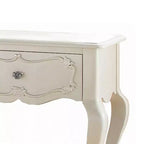 Table de nuit Royal Hampton en bois par Edalene, Blanc perlé