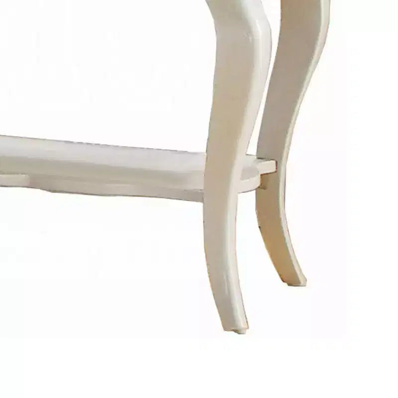 Table de nuit Royal Hampton en bois par Edalene, Blanc perlé