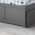 HomeStock 41,34 po H Têtes de lit autoportantes grises format jumeau avec plateforme de matelas