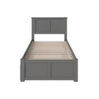 HomeStock 41,34 po H Têtes de lit autoportantes grises format jumeau avec plateforme de matelas