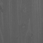 Table de chevet en pin massif gris clair - Meuble de chevet moyen