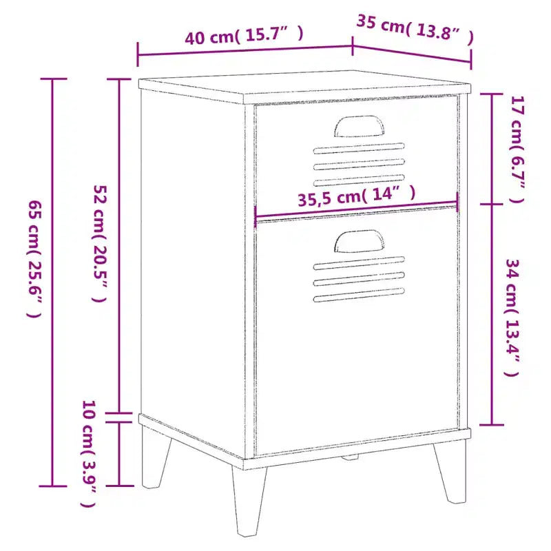 Table de chevet blanche en bois d'ingénierie, plastique Table de chevet de taille moyenne