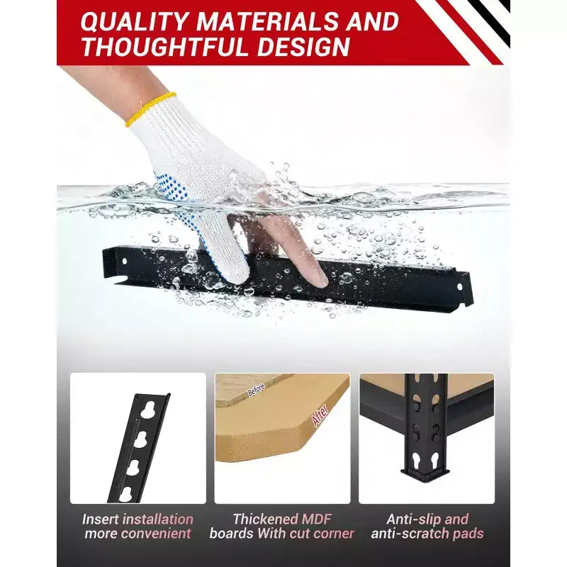 Étagères de garage robustes, étagères de rangement réglables à 3 niveaux, 60x24x36 po, étagères de rangement réglables, étagères de rangement utilitaires en métal