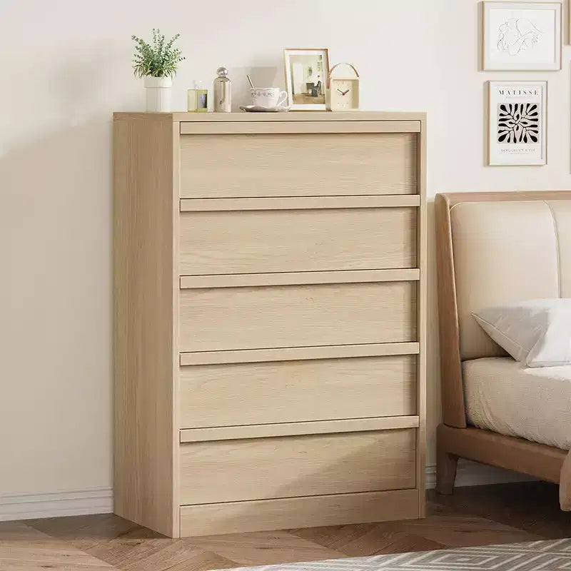 Commode de chambre, Commode haute avec grand espace de rangement pour chambre d'enfant et entrée