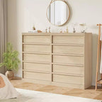 Commode de chambre, Commode haute avec grand espace de rangement pour chambre d'enfant et entrée